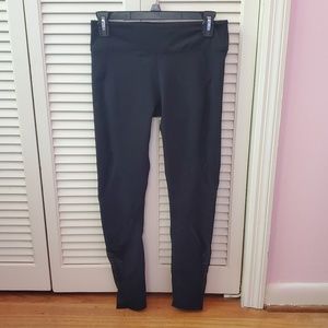 Fabletics high waisted black mesh leggings